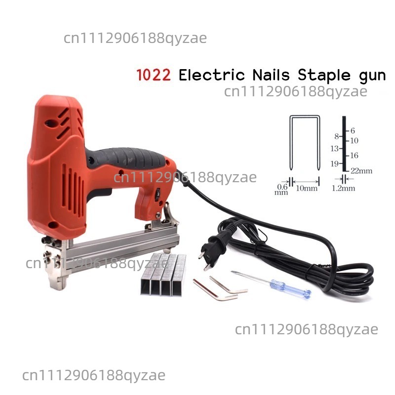 Woodworking Nail Gun - Электрический степлер-пистолет для гвоздей, регулируемый, 1022