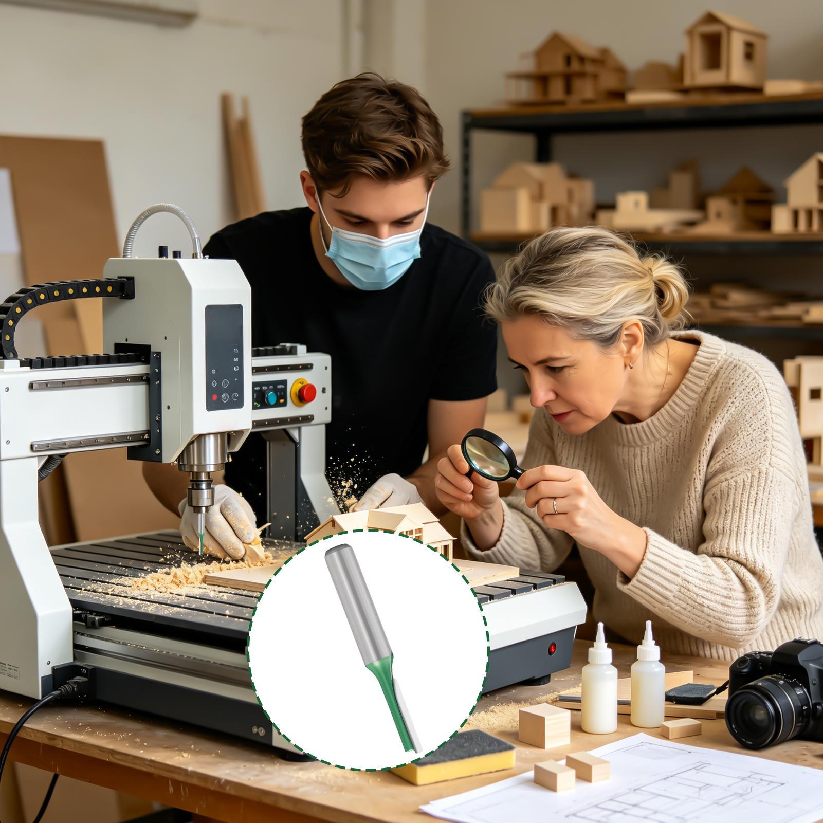 Router Bits For Woodworking - Набор прямых фрез с диаметром хвостовика