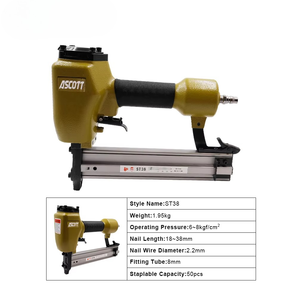 Woodworking Nail Gun - ST38 14GA тяжелый пневматический гвоздезабивной станок
