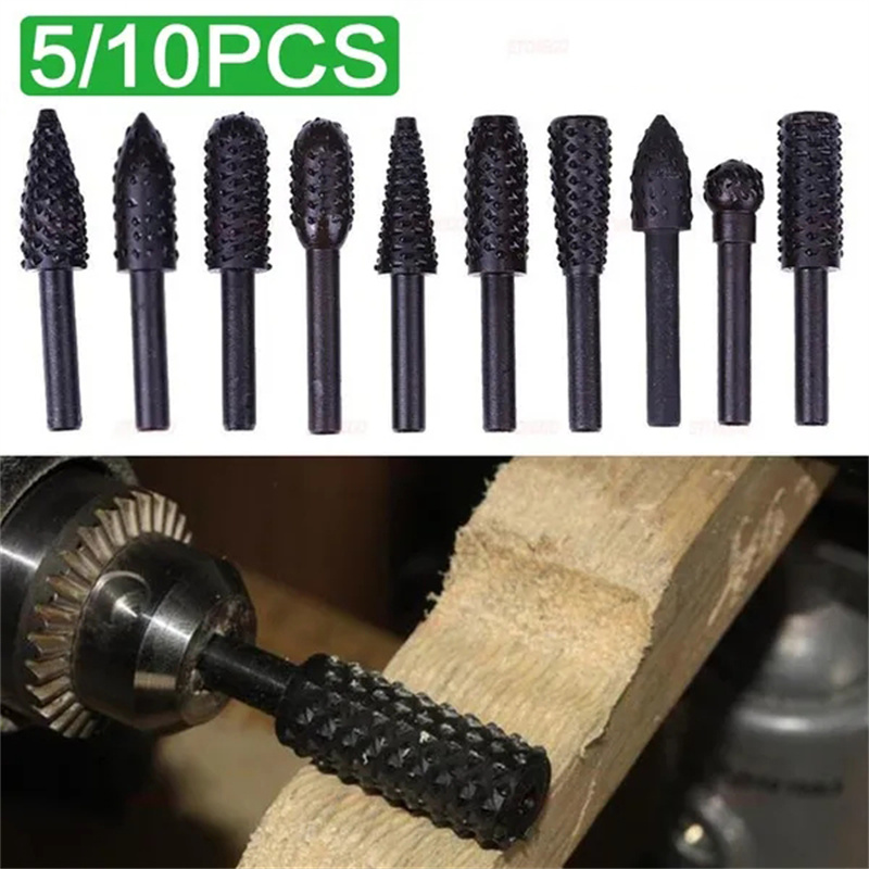 5 шт./10 шт., набор борфрез с  – обзор и цена Woodworking Rasps And Files