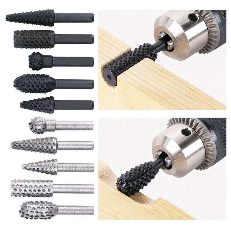 5 шт./10 шт., набор борфрез с  – обзор и цена Woodworking Rasps And Files